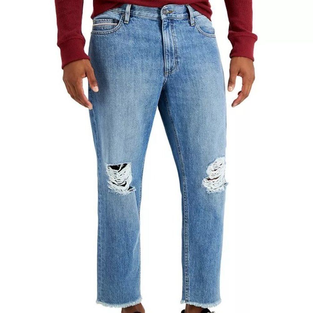 Sun + Stone Men's Lance Cropped Skater Jeans